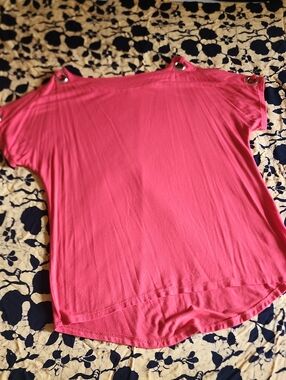 Cable & Gauge Cold Shoulder Blouse